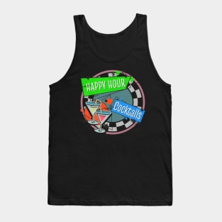 Happy Hour Cocktails Y2K retro Tank Top